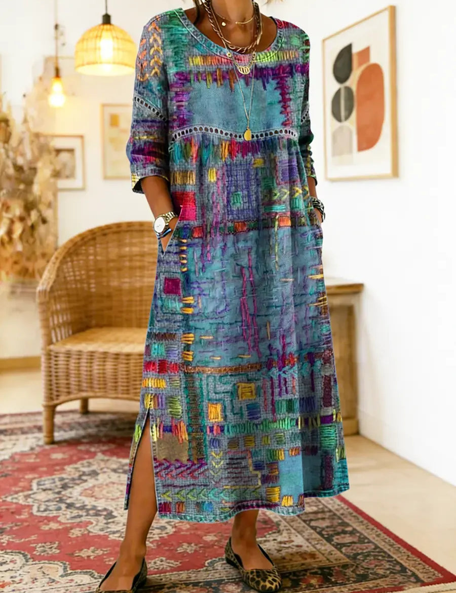 Sabine™ — BOHEMIAN PRINT MAXI DRESS