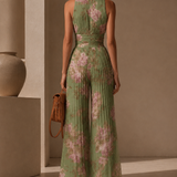 Caelia – Villa Pleated Jumpsuit