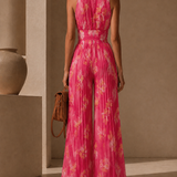 Caelia – Villa Pleated Jumpsuit