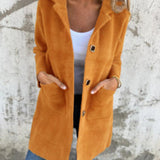 MORWENNA | LONG SLEEVE BUTTON COAT WITH POCKETS