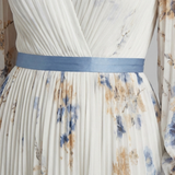 Lavinia | Long Sleeve V Neck Floral Maxi Dress