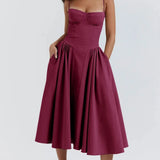 CHARMONE | LACE EVENING MIDI DRESS