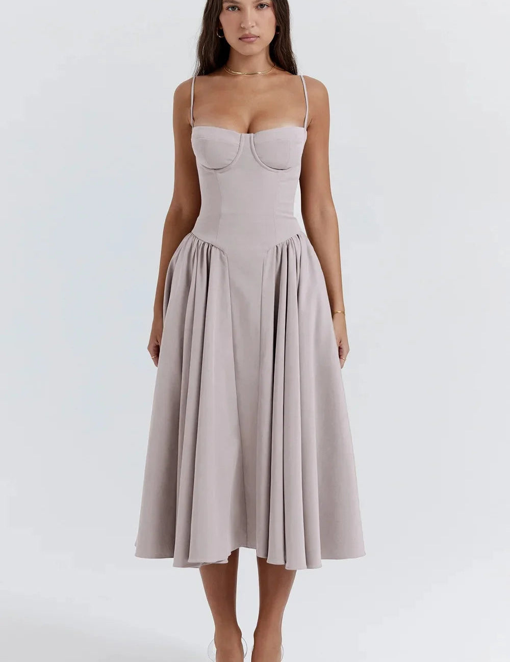 CHARMONE | LACE EVENING MIDI DRESS