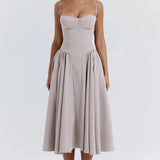 CHARMONE | LACE EVENING MIDI DRESS