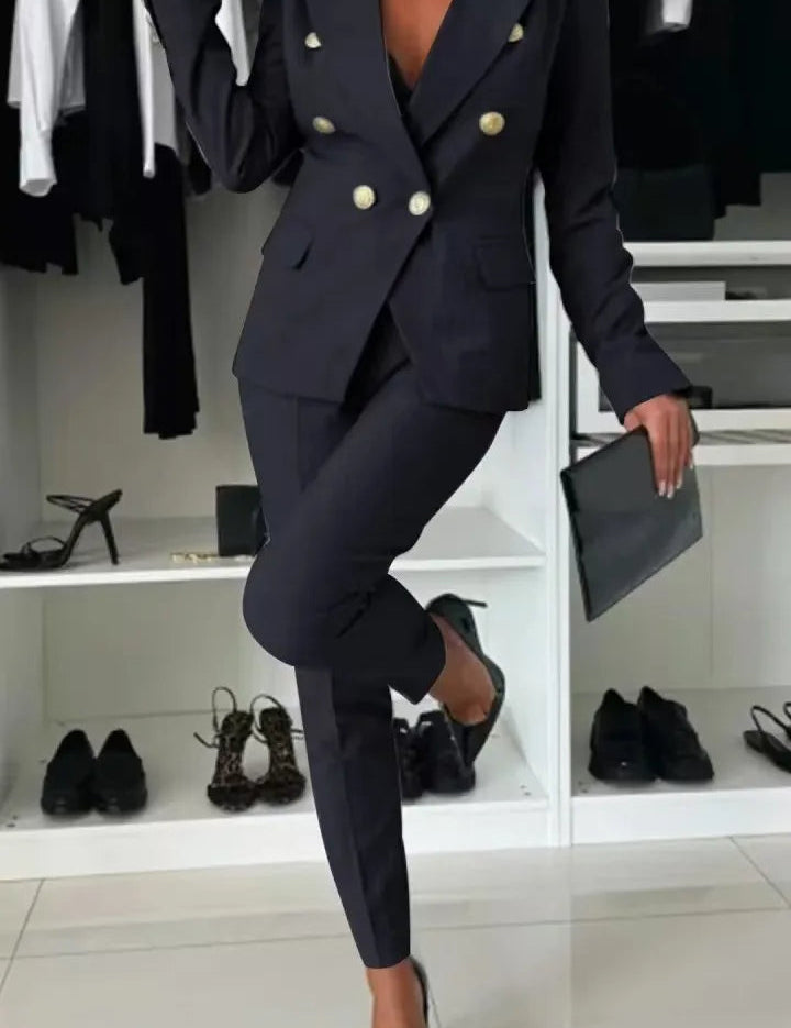 ELENORE | DOUBLE-BREASTED BLAZER SUIT