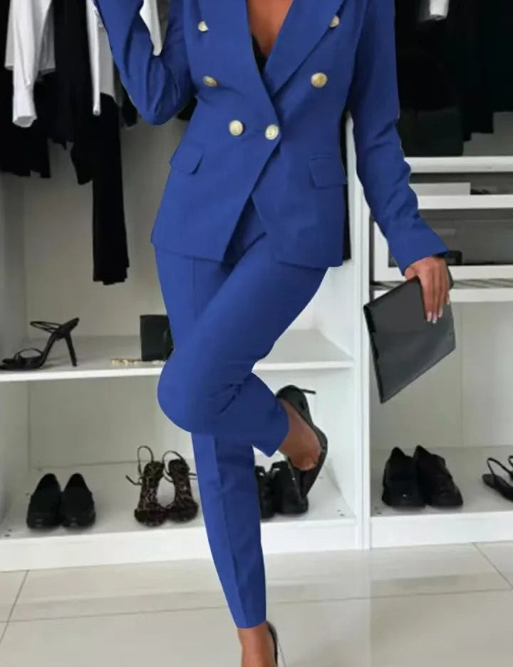 ELENORE | DOUBLE-BREASTED BLAZER SUIT