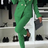 ELENORE | DOUBLE-BREASTED BLAZER SUIT