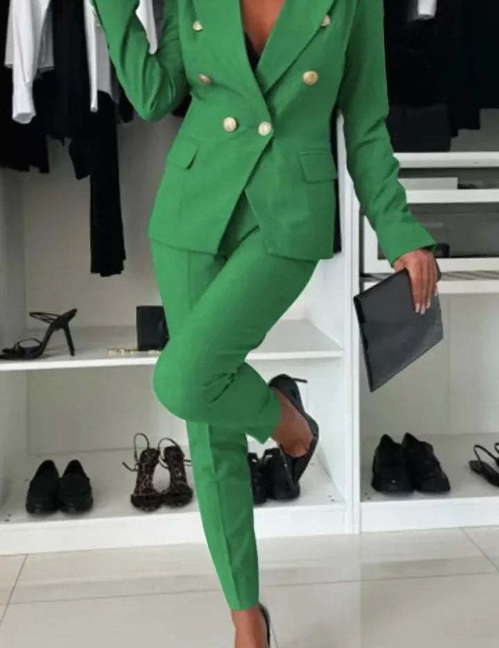 ELENORE | DOUBLE-BREASTED BLAZER SUIT