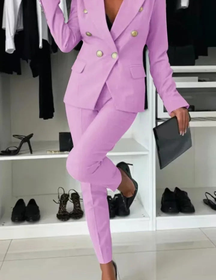 ELENORE | DOUBLE-BREASTED BLAZER SUIT