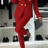 ELENORE | DOUBLE-BREASTED BLAZER SUIT