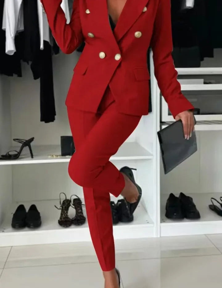 ELENORE | DOUBLE-BREASTED BLAZER SUIT