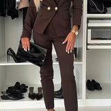 ELENORE | DOUBLE-BREASTED BLAZER SUIT