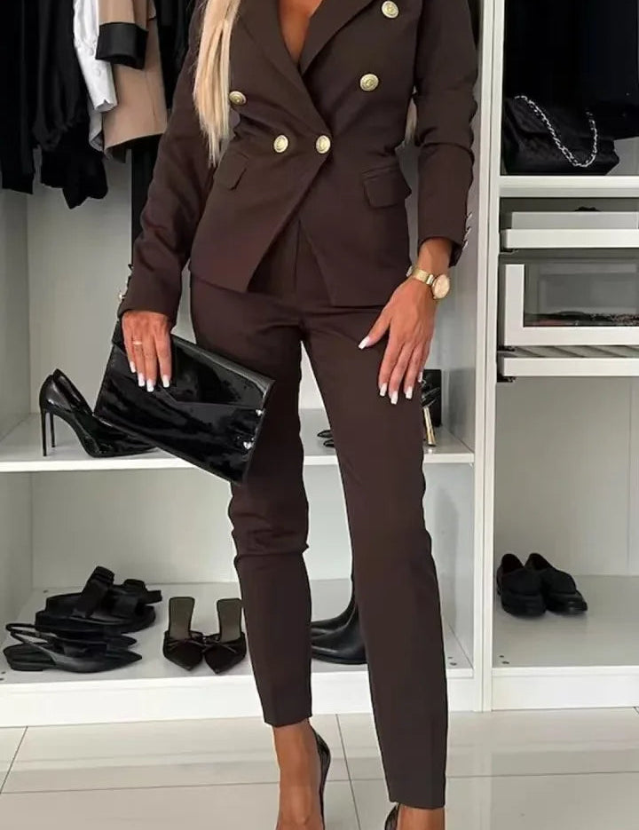 ELENORE | DOUBLE-BREASTED BLAZER SUIT
