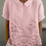 Lily | Floral Embroidered Shirt