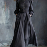 NOEL | VINTAGE WINTER DRESS WITH POCKETS