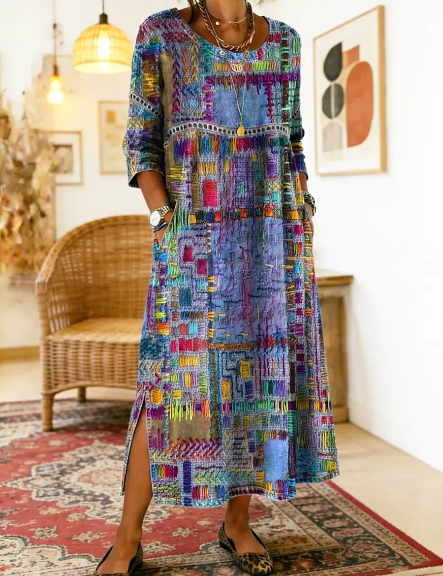 Sabine™ — BOHEMIAN PRINT MAXI DRESS