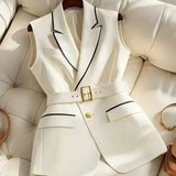 SOFJA - ELEGANT VEST WITH BELT