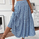 TAHLIA | TIERED FLORAL MAXI SKIRT