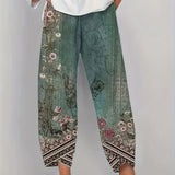BRIELLE | BOTANICAL WIDE-LEG TROUSERS