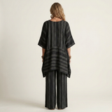 Kiara | Two-Piece Striped Cotton-Linen Set
