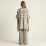 Kiara | Two-Piece Striped Cotton-Linen Set