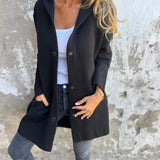 VIONNE | HOODIE JACKET WITH BUTTONS
