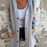 VIONNE | HOODIE JACKET WITH BUTTONS