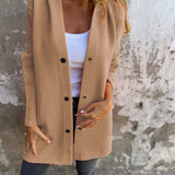 VIONNE | HOODIE JACKET WITH BUTTONS