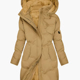ARTEMIS | ELEGANT QUILTED HOODED COAT