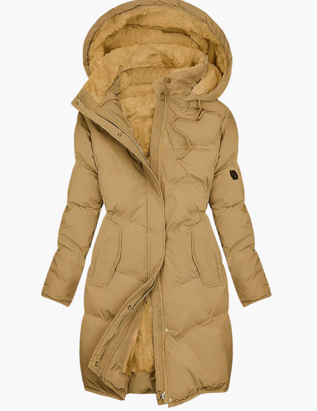 ARTEMIS | ELEGANT QUILTED HOODED COAT