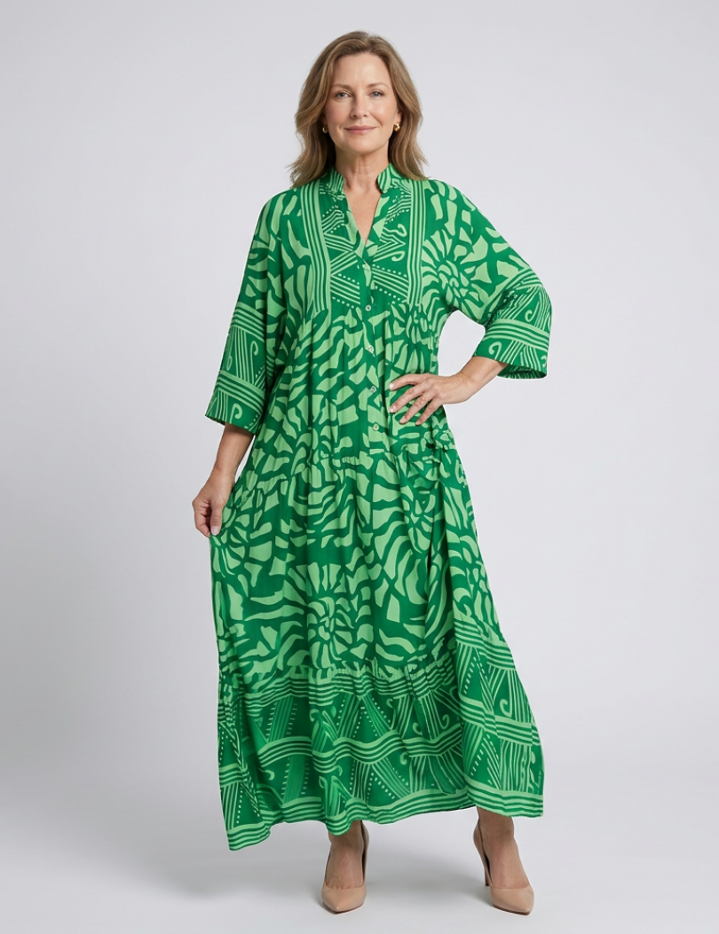 Marielle | Button Front Midi Dress
