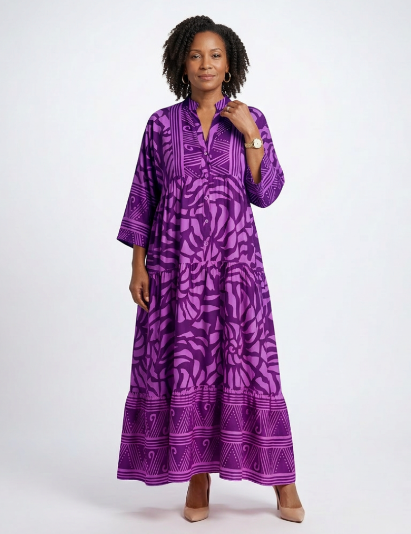 Marielle | Button Front Midi Dress