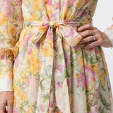 Cressida - Floral Sheer Long Sleeve Maxi Dress