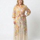 Cressida - Floral Sheer Long Sleeve Maxi Dress