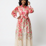 Cressida - Floral Sheer Long Sleeve Maxi Dress
