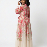 Cressida - Floral Sheer Long Sleeve Maxi Dress